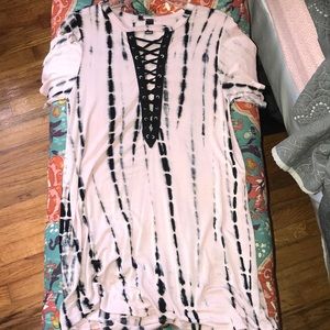 Tie-dye T-shirt dress
